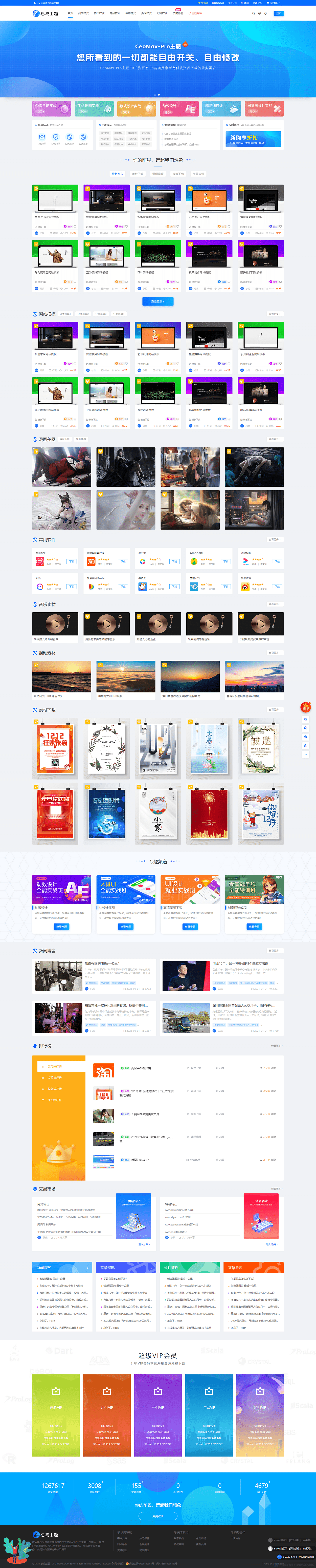 WordPress 资源展示型下载类主题 CeoMax-Pro_v7.6 开心版精品源码 WordPress 资源展示型下载类主题 CeoMax-Pro_v7.6 开心版